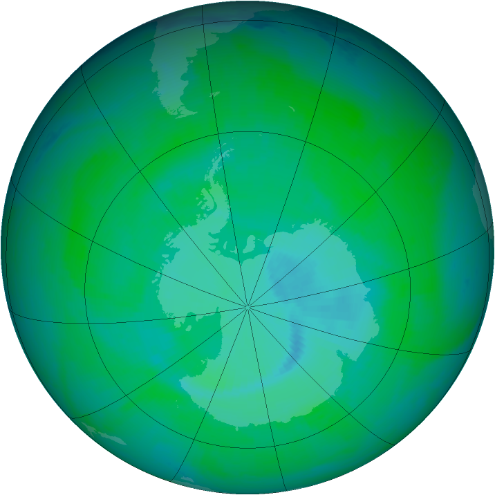 Ozone Map 2003-12-16